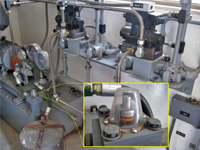 Photo of a pump and inset for detail. Cover of Mechanical Manual.