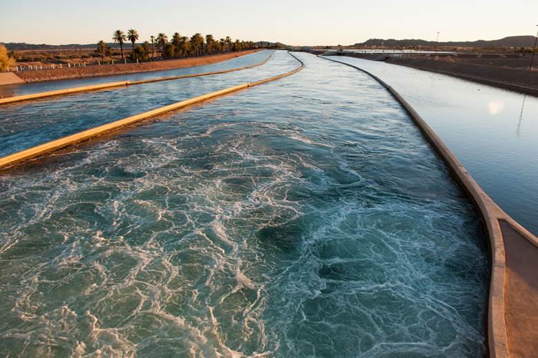 This photo is of the All American Canal, located in Arizona/California.