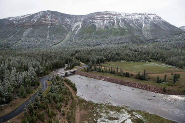 Photo of the Upper Stillwater Bridge accessing Upper Stillwater dam - Utah, Upper Colorado Region