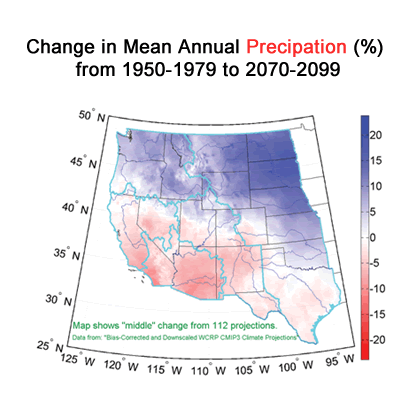 Precipation Change Map