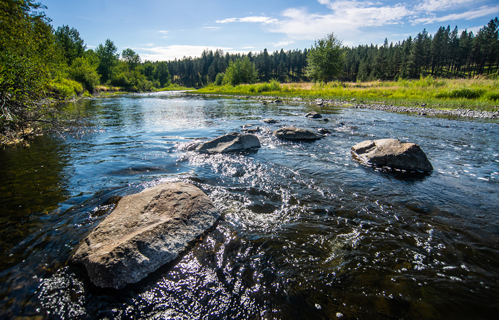 The Grande Ronde River near La Grande, Oregon.