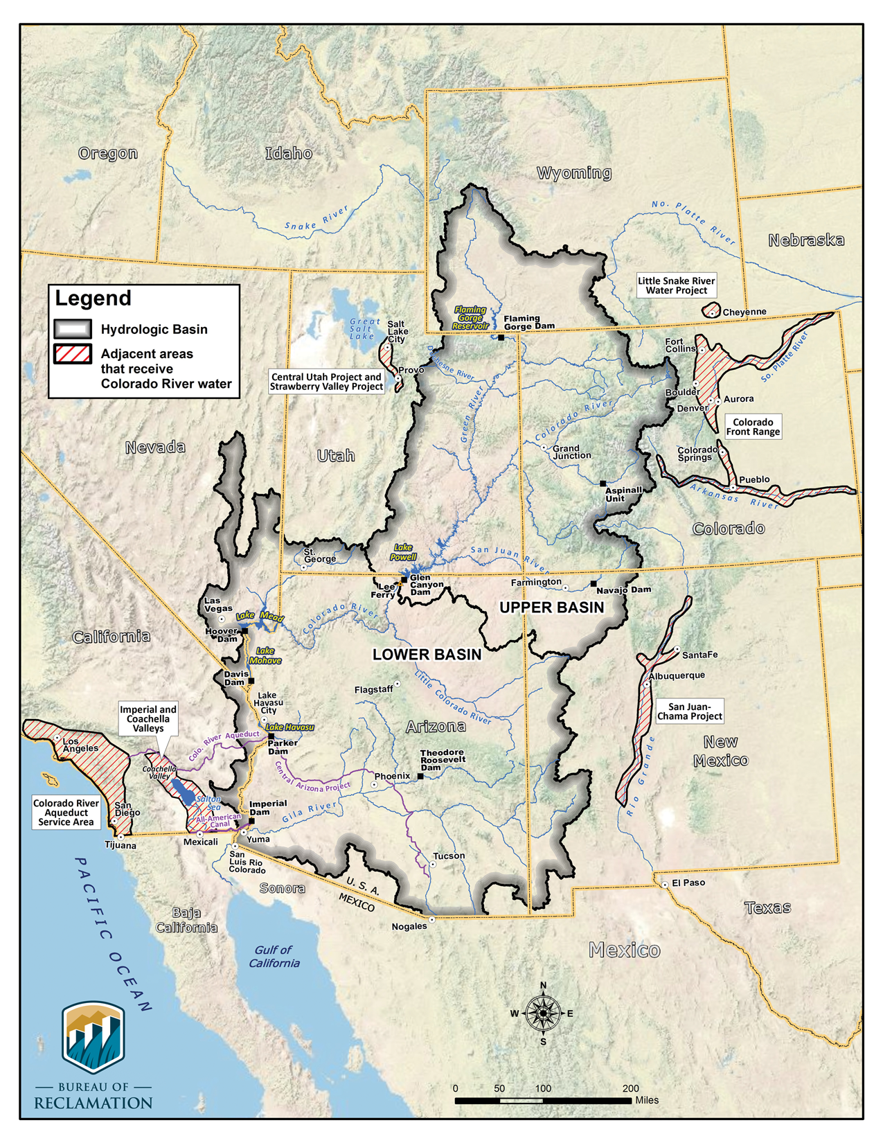 Map of the Colorado River basin