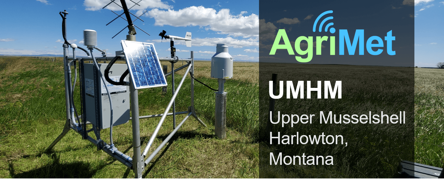 Agrimet Data Collection Station at Upper Musselshell Weather Station near Harlowton, Montana