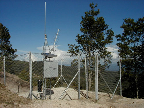 An example of an automated hydrologic and meteorologic monitoring (Hydromet) station that are located throughout the Missouri Basin Region.