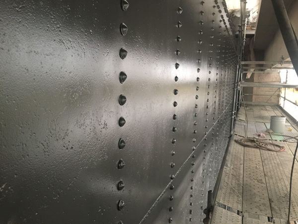 Newly refurbished gate section.