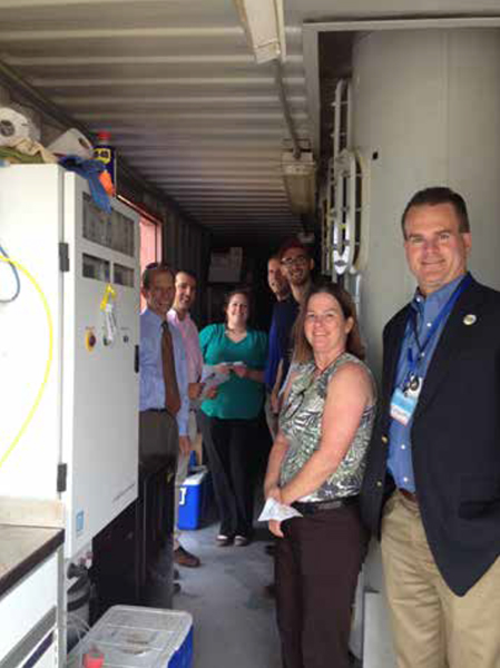OTAO staff join Reclamation&rsquo;s TSC, Carolla Engineers, and the City of Norman to visit a biological treatment unit designed to remove Chromium-6.