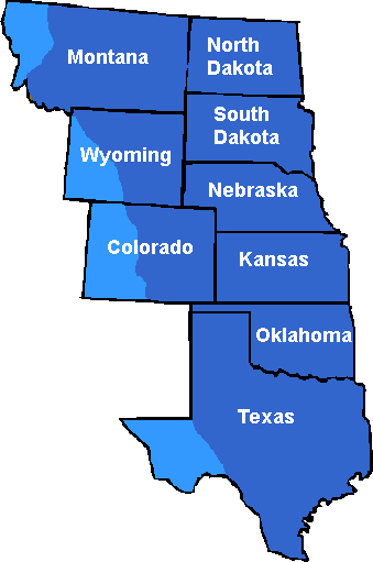 Missouri Basin Regional Map