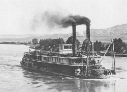 The Rosebud Steamer on the Missouri River, circa 1850