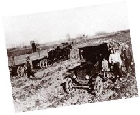 Havesting sugar beets on the Plunkett Farm, near Chinook Montana, Milk River, circa 1929