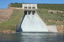 Alcova dam and spillway, June 2010. Photo by Michael Anselme.