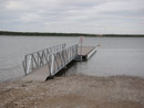 Lighthouse area launch dock & gangway: New accessible gangway and launch dock at Lake Minatare, Nebraska. Photo by Harold Morrow.