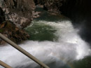 Water gushing from the Buffalo Bill Dam in Cody, Wyoming, by Christopher Whittington.