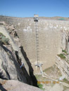 Inspecting seepage measurement points at Pathfinder Dam by Jeff Ticknor.
