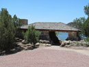 Guernsey Reservoir, Sitting Bull Day Use Area Shelter. Photo by Harold Morrow.