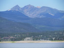 Lake Granby in the foreground collects runoff on the west slope of the Rocky Mountains and the Farr Pumping Plant lifts the water where it flows through a series of tunnels, reservoirs, and power plants – eventually ending up in municipal, industrial, and agricultural distributions systems on the east slope of the Rocky Mountains. Photo by Jeff Ticknor.