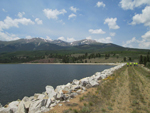 Mt. Elbert Forebay dam with Mt. Elbert, the second tallest in the continental USA in the background. Photo by Adam Northrup.