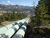 Penstocks to Estes Powerplant Colorado-Big Thompson Project. Photo by David Hartman.