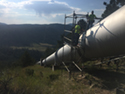 The contractors crew working on Pole Hill Power Plant Penstock Expansion Joint Packing Replacement, Colorado-Big Thompson Project, Colorado.