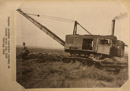 Steam excavator at work on Huntley Project in 1917.