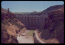 Construction progress on Yellowtail Dam in Montana from 1963 to 1966.