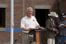 Deputy Assistant Secretary for Water and Science John Tubbs speaks at the water treatment plant dedication ceremony.
