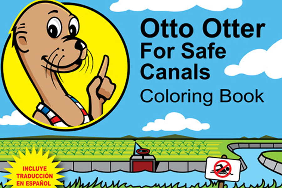 Front Cover of Otto Otter For Safe Canals Coloring Book
