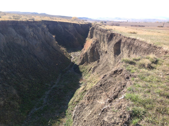 Canal Erosion in Upper Little Horn (Wyola) Irrigation Unit