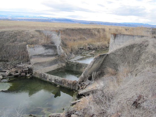 High Check/Drop in Big Horn Irrigation Unit Main Canal