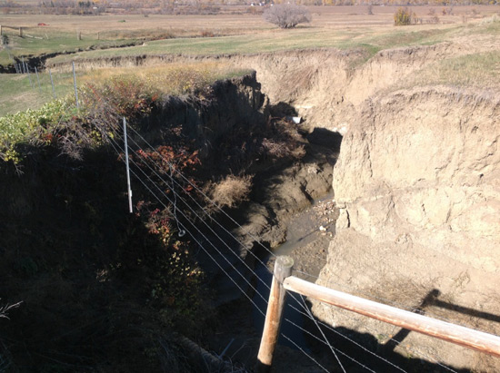 Upper Little Horn (Wyola) Unit Farm Turnout Washout