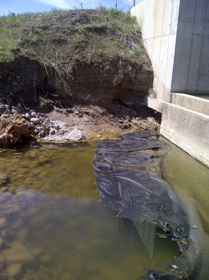 Wasteway Structure Erosion in the Big Horn Irrigation Unit