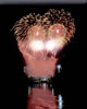 Photo - Fireworks over the dam, June 2002, during Reclamation's Centenial celebration.