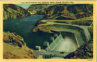 Post Card - Lake Mead Flowing Over Spillway Gates