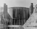 Photo - Hoover Dam upstream face, 1935