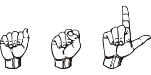 graphic - sign language