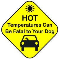 hot car sign