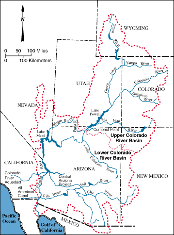 Map of Colorado River Basin