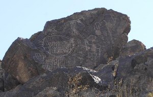 petroglyphs near Davis Dam
