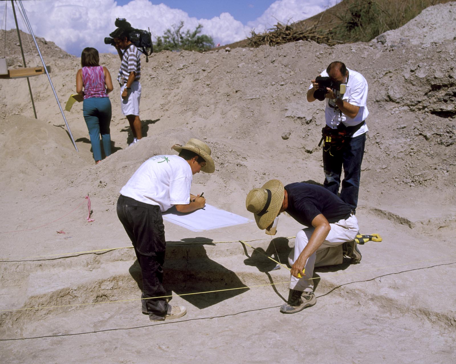 Near Lake Las Vegas, an archeological dig on an Anasazi pit house dated between 400 and 600 AD.