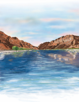 Illustration of the Colorado River