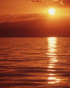 Sunset on Lake mead