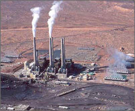 Navajo Generating Station, located near Page, Arizona, supplies power to the CAP pumping plants which lifting water 3,000 feet along over 300 miles.