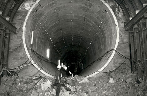 Other areas of the Central Arizona Project required tunneling through mountains or hills.