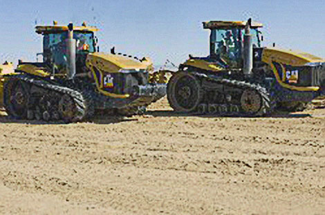 Groundbreaking Event - October 2008 - On October 21, 2008, five large earthmovers broke ground on the Drop 2 Reservoir project. The Secretary of the Department of the Interior, Commissioner of the Bureau of Reclamation, and leaders from the Southern Nevada Water Authority, Central Arizona Project and The Metropolitan Water District of Southern California (accompanied by trained equipment operators from the Ames-Coffman Joint Venture construction partnership) operated the equipment in moving the first loads of earth from the reservoir site. This was the first of the 7 million cubic yards of soil that is being excavated to complete the project. 