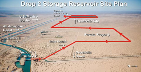 Drop 2 Storage Reservoir site plan.