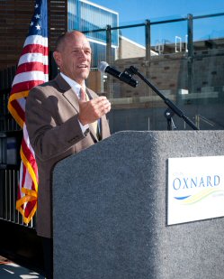 Regional Director Fulp speaking at Oxnard AWT dedication
