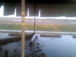 Photo two of the storm damage, the Yuma Area Office sustained to its parking structure.