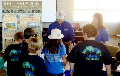 Reclamation employees at Wetlands Day booth