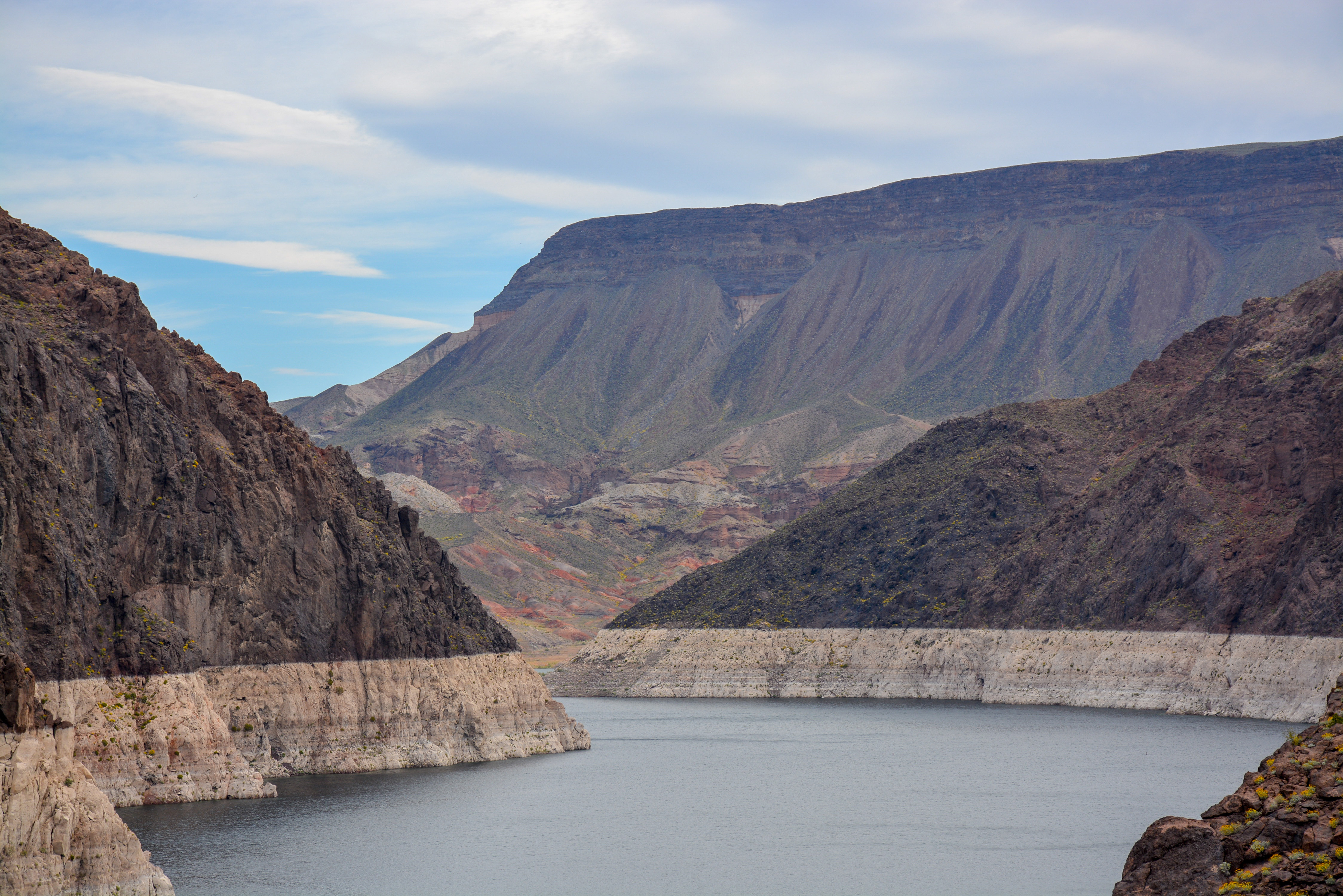 View Lake Mead from Hoover Dam