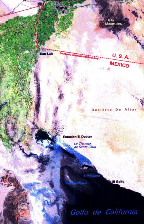 map of the Cienega de Santa Clara