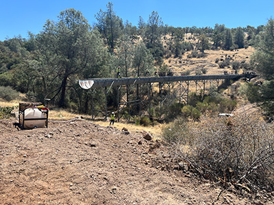 Preparation of Flume #9 removal